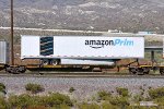 TTAX 554461-A with a 53 ft Amazon "Prime" trailer load at Cajon CA. 9/17/2022.